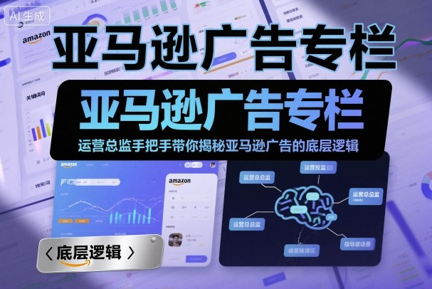 亚马逊广告专栏：运营总监手把手带你揭秘亚马逊广告的底层逻辑-猫哥网资源库
