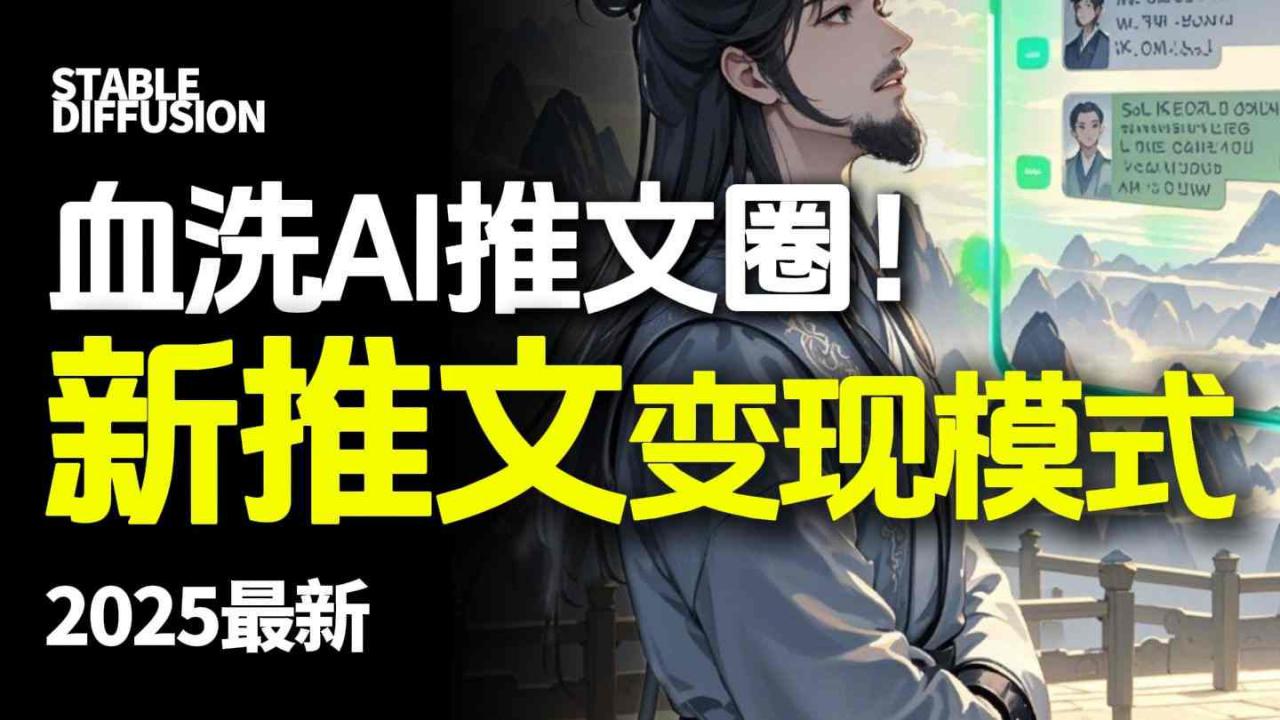 最新AI动态电影漫画小说推文，全流程实操教学，小白也能月入1W+-猫哥网资源库