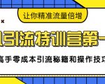 卓凡引流特训营第一期:高手零成本引流秘籍和操作技巧,让你精准流量倍增-猫哥网资源库