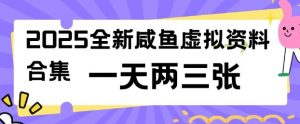 2025全新闲鱼虚拟资料项目合集,成本低,操作简单,一天两三张-猫哥网资源库
