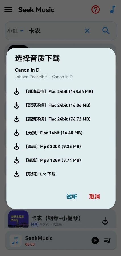 图片[3]-SeekMusic：免费的无损音乐下载器，最高可下母带级音质！-科技乐小天