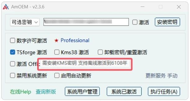 图片[4]-AmOEM免安装版，一键轻松激活windows全版本和office全版本！编号：0178-科技乐小天