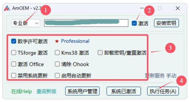 图片[7]-AmOEM免安装版，一键轻松激活windows全版本和office全版本！编号：0178-科技乐小天